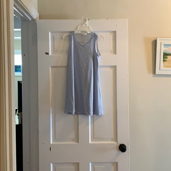 Blue and white striped dress. Size kids 14. - Picture 3 of 3